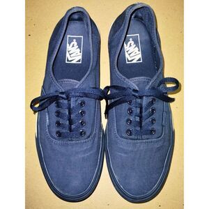 Men's Blue Vans Off the Wall Authentic Mono Bumper Deck Shoes (Size 10)